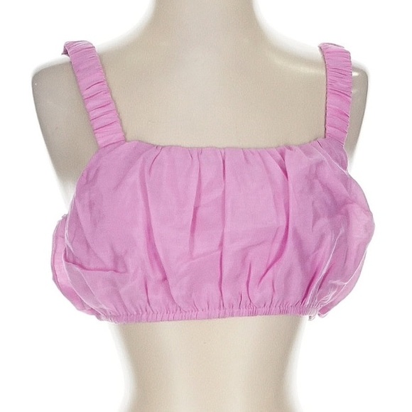 Lovers & Friends Kerry Bubble Crop Top Purple Women’s Small - Picture 2 of 7